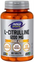 Фото - Аминокислоты Now L-Citrulline 1200 mg 120 tab 