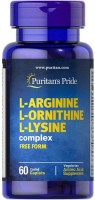 Фото - Аминокислоты Puritans Pride L-Arginine L-Ornithine L-Lysine 60 cap 