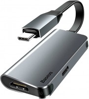 Фото - Картридер / USB-хаб BASEUS Little Box USB-C to USB-C+HDMI