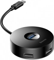 Фото - Картридер / USB-хаб BASEUS Round Box USB-C to USB 3.0 and 2xUSB 2.0 