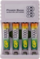 Фото - Зарядка аккумуляторных батареек GP CPB-2CR4 + 4xAAA 1000 mAh