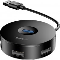 Фото - Картридер / USB-хаб BASEUS Round Box USB-A to USB 3.0 and 2xUSB 2.0 