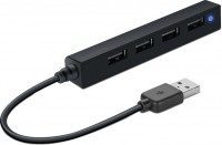 Фото - Картридер / USB-хаб Speed-Link Snappy Slim USB Hub 4 Port USB 2.0 Passive 