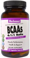 Фото - Аминокислоты Bluebonnet Nutrition BCAAs 4-1-1 Ratio 120 cap 