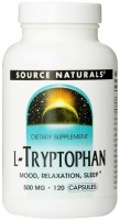 Фото - Аминокислоты Source Naturals L-Tryptophan 500 mg 120 cap 