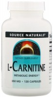 Фото - Сжигатель жира Source Naturals L-Carnitine 250 mg 120 шт