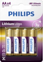 Фото - Аккумулятор / батарейка Philips Ultra Lithium 4xAA 