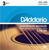 Фото - Струны DAddario Phosphor Bronze 3D 12-53 