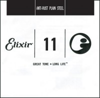 Фото - Струны Elixir Anti-Rust Plain Steel Single 11 