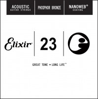 Фото - Струны Elixir Acoustic Nanoweb Phosphor Bronze Single 23 