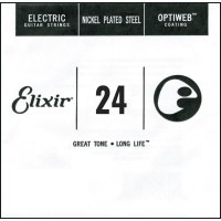 Фото - Струны Elixir Electric Optiweb Nickel Plated Steel Single 24 