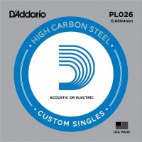 Фото - Струны DAddario Single Plain Steel 026 