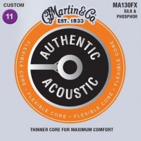 Фото - Струны Martin Authentic Acoustic Flexible Core Silk and Phosphor 11-47 