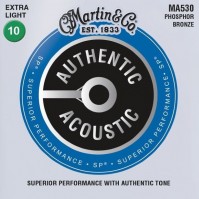 Фото - Струны Martin Authentic Acoustic SP Phosphor Bronze 10-47 