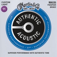 Фото - Струны Martin Authentic Acoustic SP Phosphor Bronze 11-52 