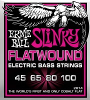 Фото - Струны Ernie Ball Slinky Flatwound Bass 45-100 