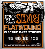 Фото - Струны Ernie Ball Slinky Flatwound Bass 45-105 