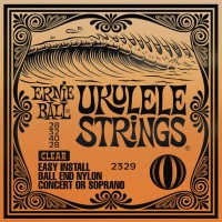 Фото - Струны Ernie Ball Ukulele Ball End Clear Nylon 28-40 