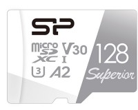 Фото - Карта памяти Silicon Power Superior microSDXC UHS-1 C10 V30 A2 + Adapter 128 ГБ