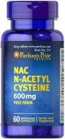 Фото - Аминокислоты Puritans Pride N-Acetyl Cysteine 600 mg 60 cap 