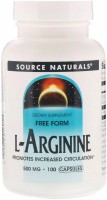 Фото - Аминокислоты Source Naturals L-Arginine 500 mg 50 cap 