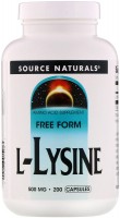 Фото - Аминокислоты Source Naturals L-Lysine 500 mg 250 tab 