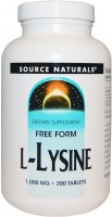 Фото - Аминокислоты Source Naturals L-Lysine 1000 mg 100 tab 