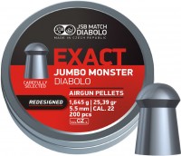 Фото - Пули и патроны JSB Exact Jumbo Monster Diabolo Redesigned 5.5 mm 1.645 g 200 pcs 