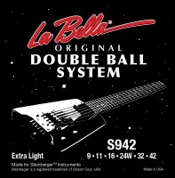 Фото - Струны La Bella Double Ball Steinberger 9-42 