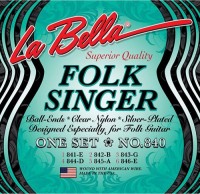 Фото - Струны La Bella Folksinger Silver Nylon 840 