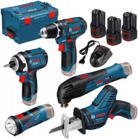 Фото - Набор электроинструмента Bosch GSR 12V-15 + GDR 12V-105 + GSA 12V-14 + GOP 12V-28 + GLI 12V-80 Professional 0615990K11 