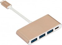 Фото - Картридер / USB-хаб Momax Elite Link USB-C to 3xUSB + USB-C 