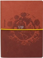 Фото - Блокнот Ciak Save The Planet Ruled Notebook Medium Brown 