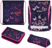 Фото - Школьный рюкзак (ранец) Herlitz Midi Plus Rainbow Butterfly 