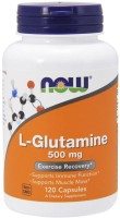 Фото - Аминокислоты Now L-Glutamine 500 mg 120 cap 
