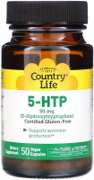 Фото - Аминокислоты Country Life 5-HTP 50 mg 50 cap 