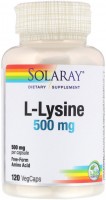 Фото - Аминокислоты Solaray L-Lysine 500 mg 120 cap 