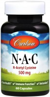 Фото - Аминокислоты Carlson Labs N-A-C 500 mg 60 cap 