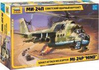 Фото - Сборная модель Zvezda Soviet attack helicopter MI-24P Hind (1:72) 