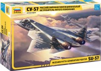 Фото - Сборная модель Zvezda Russian Fifth Generation Fighter SU-57 (1:72) 