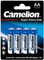 Аккумулятор / батарейка Camelion Super Heavy Duty  4xAA Blue