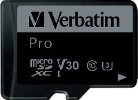 Фото - Карта памяти Verbatim Pro U3 microSD 64 ГБ