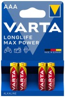 Аккумулятор / батарейка Varta  LongLife Max Power 4xAAA