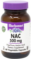 Фото - Аминокислоты Bluebonnet Nutrition NAC 500 mg 60 cap 