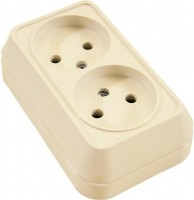 Фото - Розетка Makel 45217 бежевый