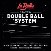 Фото - Струны La Bella Double Ball Steinberger Bass 5-Strings 45-128 