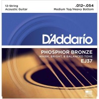 Фото - Струны DAddario Phosphor Bronze 12-String 12-54 