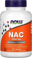 Фото - Аминокислоты Now NAC 1000 mg 120 tab 