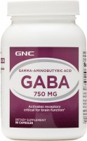 Фото - Аминокислоты GNC GABA 750 mg 90 cap