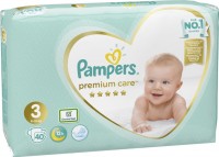 Фото - Подгузники Pampers Premium Care 3 / 40 pcs 